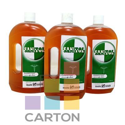 SANITOL ANTISEPTIC LIQIUID 3*750 ML